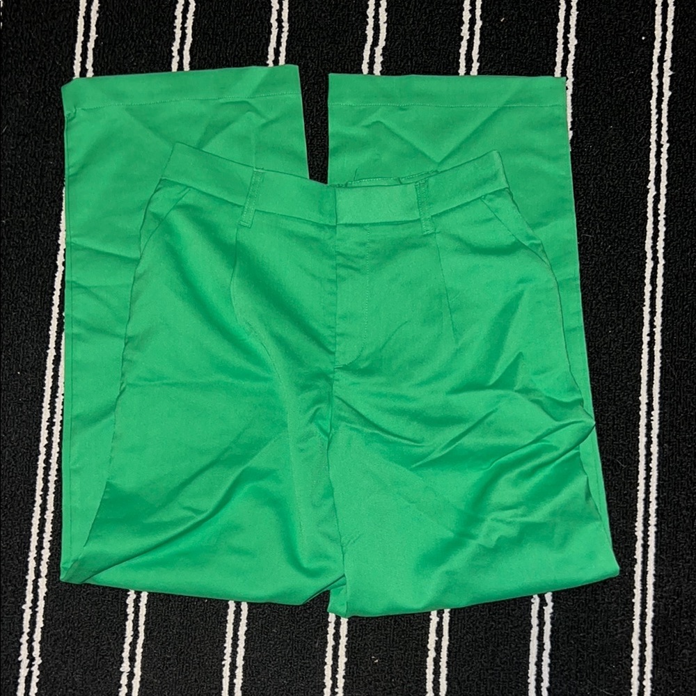 H&M Bright Green Trouser Pants
